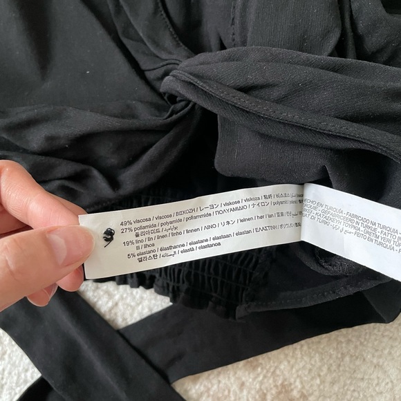 ZARA CROP TOP WITH TIES - Picture 5 of 5